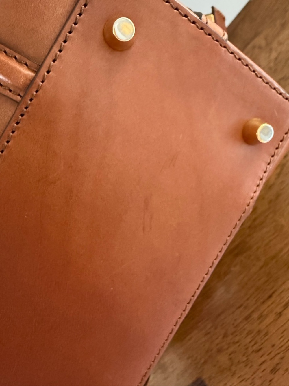 Rare Authentic Burberry Alchester Small Tan Leather Bowler Bag - Picture 13 of 15